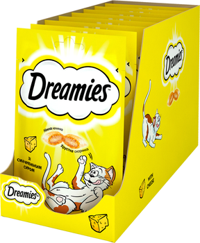 Упаковка лакомств для котов Dreamies с сыром 6 шт по 60 г (4008429037979)
