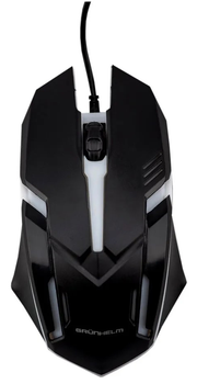Мышка проводная игровая Grunhelm M-108WD 1000 dpi Черный