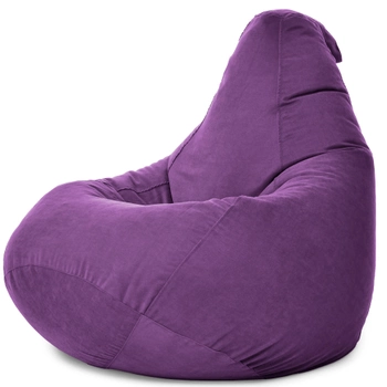Кресло Мешок Груша Велюр размер Стандарт+ Студия Комфорта Фиолетовый