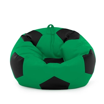 Кресло мешок Мяч Оксфорд размер Стандарт+ Студия Комфорта Зеленый + Черный