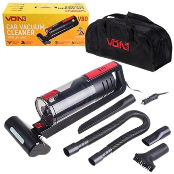 Пилосос "VOIN" V-80 120W/Turbo щітка/Led ліхтар/вологе та сухе чищення/сумка