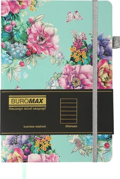 Блокнот деловой Buromax Cherie A5 в линию 96 листов обложка из искусственной кожи Голубой (BM.295205-14)