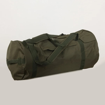 Рюкзак сумка велика туристична дорожня вологозахисна прогумована TREND олива на 90 літрів з Oxford 600 Flat 0060