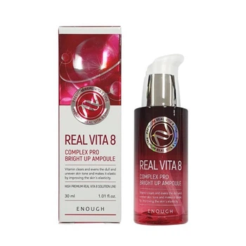 Осветляющая сыворотка на основе облепихи Enough Real Vita 8 Complex Pro Bright Up Ampoule 30 мл