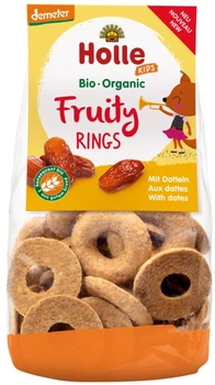 Печиво Holle Fruity Rings спельтове органічне з фініками з 3 років 125 г (7640161877153)