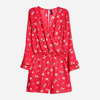 Комбинезон женский H&M 0581583_цветы 32 Красный (KAY2000001314340)