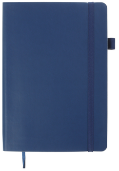 Деловой блокнот Buromax Brief 96 листов А5 без линовки обложка из искуственной кожи Синий (BM.295004-02)