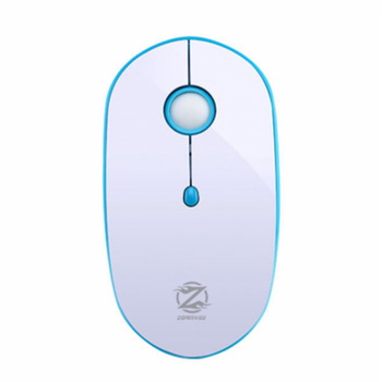 Мышь беспроводная с аккумулятором ZORNWEE W880 Бело-голубая (d-36847)