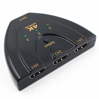Коммутатор переключатель HDMI 4K из 3 на 1 свич порт сплиттер Alitek Switch 3 to 1 (88094)