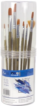 Пензли в наборі Neo Line, 12 шт., синтетика, Brushes Profi Neo Line, (PBD-12)