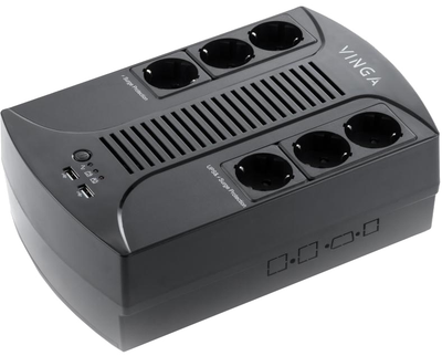 ИБП Vinga 600VA-PU Shuko 2 x USB (VPP-600U)