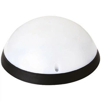 Светильник пластиковый Акуа Полная Луна Опал LED 12W c датчиком движения черный