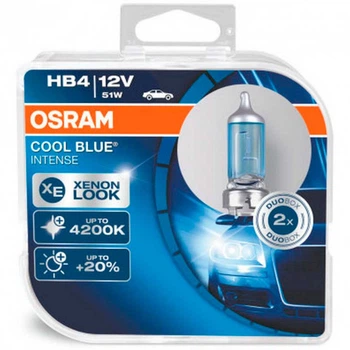 Галогенные лампы Osram HB4 (9006) Cool Blue Intense 9006CBI 51w P22d HardDuopet