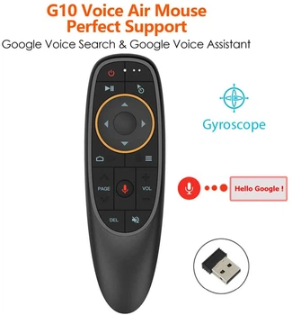 Пульт/мышь гироскопическая (Airmouse) HQ-Tech G10S с микрофоном USB 2.4G (гироскоп + голосовое управление)
