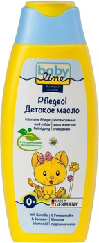 Детское масло для ухода и массажа Baby Line с ромашкой и подсолнечником 250 мл (4002857009911)