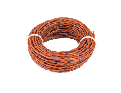 Леска для триммера MASTERTOOL GM SPIRAL 2.40 мм 15 м двухцветная бесшумная (19-1624)