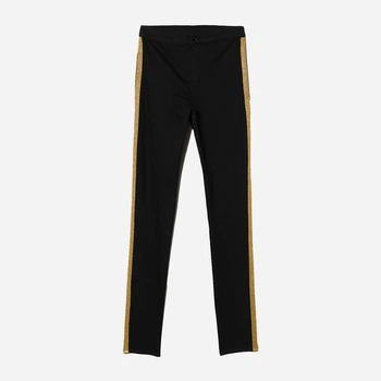 Брюки женские H&M 0687720_зол.пол 34 Черные (KAY2000001317884)