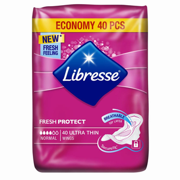 Гігієнічні прокладки Libresse Ultra Soft Normal 40 шт (7322540235876)