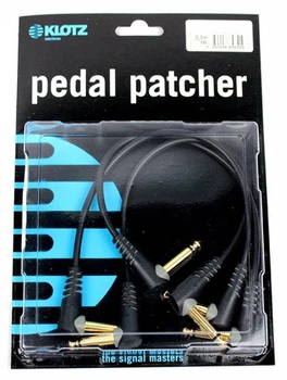 Кабель инструментальный KLOTZ ENTRY LEVEL PEDAL PATCHER 30 CM ANGLED