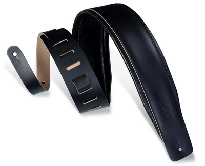 Ремень гитарный LEVY'S DM1PD-BLK HEIRLOOM SERIES GUITAR STRAP (BLACK)
