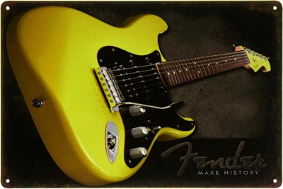Металлическая табличка "Fender Make History" (ms-103452)