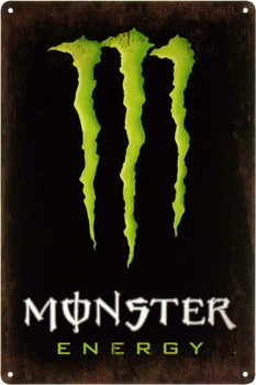 Металлическая табличка "Monster Energy" (ms-103456)