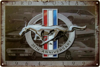 Металева табличка "Ford Mustang (1964-1999)" (ms-103435)