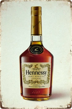 Металева табличка "Hennessy (Білий Фон)" (ms-103410)