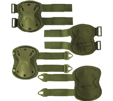 Комплект Тактический Наколенников и Налокотников Защитный F001 Oxford Green