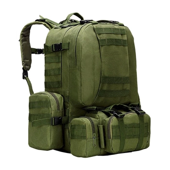 Рюкзак тактичний 75 л +3 сумка Green армійська спецсумка (F_5367-16919)