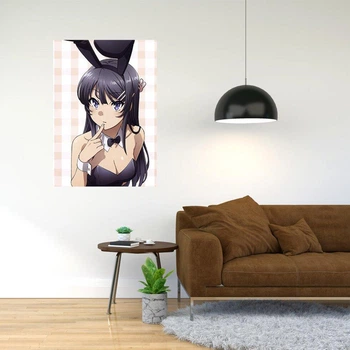 Плакат-постер з принтом Кавун Зайчики Seishun Buta Yarou wa Bunny A0 ПЛ000532 А0