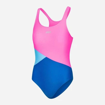 Подростковый сдельный купальник для девочки Aqua Speed Pola 541-32 140 см Розовый/Голубой/Светло-бирюзовый (5908217686046)