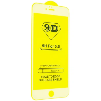 Защитное стекло TDG 9D для Apple Iphone 5 / 5C / 5S / SE Full Glue белый 0,26 мм в упаковке