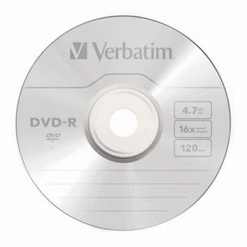 Диск DVD-R Verbatim 4.7GB 120min 16x bulk 100