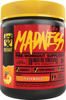 Передтренувальний комплекс Mutant Madness порошок 225 г Персик-манго (627933026176)