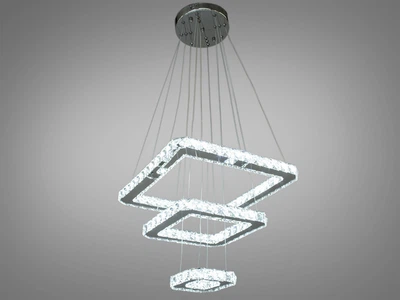 Хрустальная светодиодная люстра-подвес, 40W EcoLed 7262/S