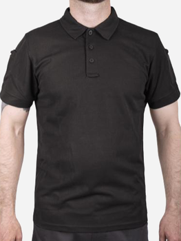 Поло тактическое MIL-TEC TACTICAL QUICK DRY POLOSHIRT 10961002 L Black (2000980451777)