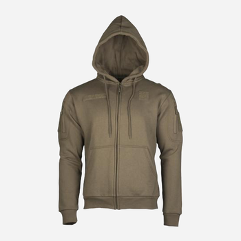 Реглан с капюшоном на молнии MIL-TEC TACTICAL HOODIE 11472012 L Olive (2000980459209)