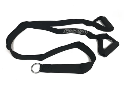Тяга EasyFit R2 с жесткими ручками (тяга стропа двойная, лямка для тяги на тренажере) EF-R2-120