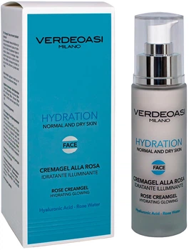 Крем-гель Verdeoasi Hydration з трояндою Зволоження та сяйво 50 мл (VO858) (8024908008588)