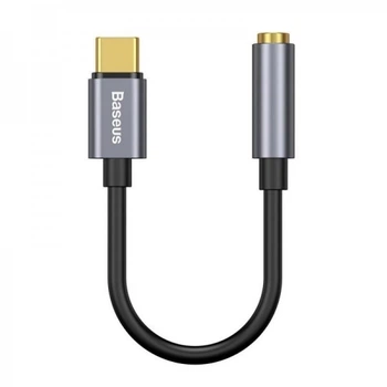 Адаптер Baseus Type-C Male to 3.5mm Female Adapter L54 Deep Grey