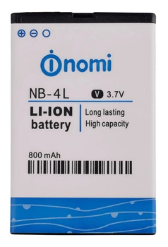 Аккумулятор Nomi NB-4L / i240(Nokia BP-4L), 800 mAh