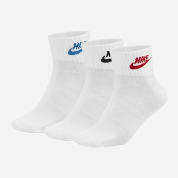 Набор мужских носков коротких Nike Everyday Essential DX5074-911 42-46 3 пары Белый (196148785869)