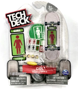 Фінгерборд Tech Deck Girl Grey м'ята упаковка