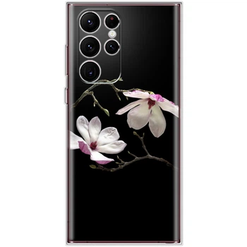 Силіконовий чохол BoxFace Samsung Galaxy S22 Ultra (S908) Нічні Магнолії (44181-up1006)