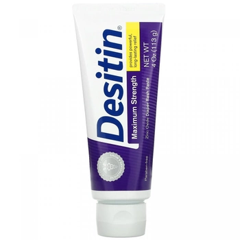 Мазь от раздражения кожи под подгузниками сильнодействующая Desitin (Diaper Rash Paste Maximum Strength) 113 г