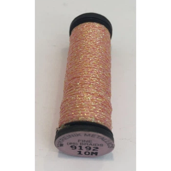 Металізована нитка Kreinik #8 Braid Світлий персик (9192)
