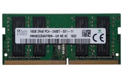 Оперативная память SK hynix 16 GB SO-DIMM DDR4 2400 MHz (HMA82GS6AFR8N-UH)