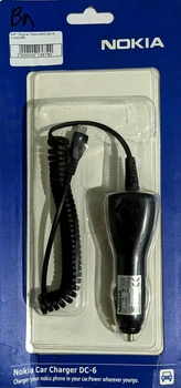 Автомобильное зарядное устройство Nokia 8600 (DC-6, microUSB)