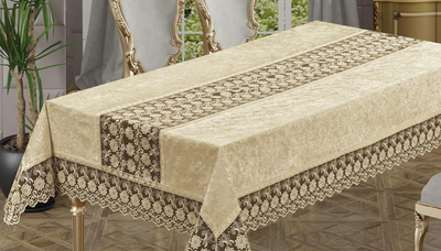 Скатерть Велюр Maison Royale 160x260 Buket Cappucino